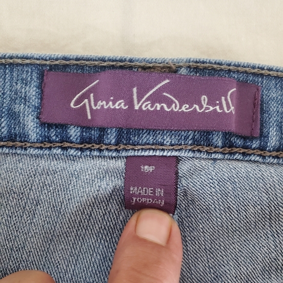 Gloria Vanderbilt Womens Jeans Size 16 Petite - Picture 2 of 6